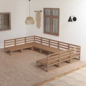 Garden furniture set 9 pieces solid pine wood by , Garden sets - Ref: Foro24-3076142, Price: 597,17 €, Discount: %