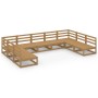 Gartenmöbel-Set 9-teilig aus massivem Kiefernholz von , Gartensets - Ref: Foro24-3076142, Preis: 605,34 €, Rabatt: %