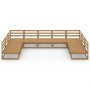 Garden furniture set 9 pieces solid pine wood by , Garden sets - Ref: Foro24-3076142, Price: 605,34 €, Discount: %
