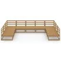 Gartenmöbel-Set 9-teilig aus massivem Kiefernholz von , Gartensets - Ref: Foro24-3076142, Preis: 597,17 €, Rabatt: %