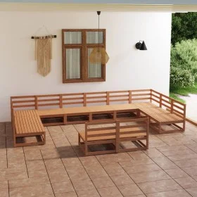 Gartenmöbel-Set 12-teilig aus massivem Kiefernholz von , Gartensets - Ref: Foro24-3076182, Preis: 838,08 €, Rabatt: %
