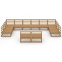 Juego de muebles de jardín 12 piezas madera maciza de pino de , Conjuntos de jardín - Ref: Foro24-3076182, Precio: 803,16 €, ...