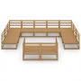 Gartenmöbel-Set 11-teilig aus massivem Kiefernholz von , Gartensets - Ref: Foro24-3076212, Preis: 764,62 €, Rabatt: %