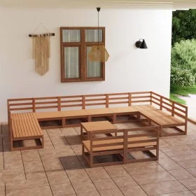 Garden furniture set 13 pieces solid pine wood by , Garden sets - Ref: Foro24-3076227, Price: 886,51 €, Discount: %