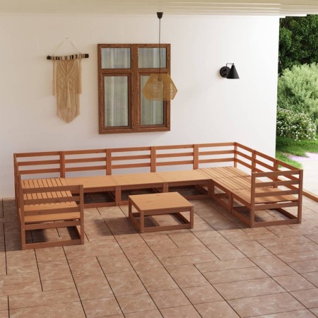 Gartenmöbel-Set 10-teilig aus massivem Kiefernholz von , Gartensets - Ref: Foro24-3076267, Preis: 719,13 €, Rabatt: %