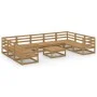 Gartenmöbel-Set 10-teilig aus massivem Kiefernholz von , Gartensets - Ref: Foro24-3076267, Preis: 709,59 €, Rabatt: %