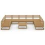 Gartenmöbel-Set 10-teilig aus massivem Kiefernholz von , Gartensets - Ref: Foro24-3076267, Preis: 709,59 €, Rabatt: %