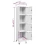 Locker cabinet with 4 compartments 38x45x180 cm by vidaXL, Lockers and storage cabinets - Ref: Foro24-244475, Price: 164,61 €...