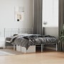 Metallbettgestell mit weißem Kopfteil 140x190 cm von , Betten und Lattenroste - Ref: Foro24-373740, Preis: 86,60 €, Rabatt: %