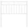 Cabecero de metal blanco 90 cm de , Cabeceros y pies de cama - Ref: Foro24-373768, Precio: 26,08 €, Descuento: %