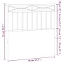 Cabecero de metal blanco 90 cm de , Cabeceros y pies de cama - Ref: Foro24-373768, Precio: 26,08 €, Descuento: %