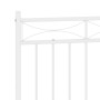 Kopfteil aus weißem Metall, 160 cm von , Kopf- und Fußteile - Ref: Foro24-373775, Preis: 33,17 €, Rabatt: %
