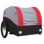 Black and red iron bicycle trailer 45 kg by , Bicycle trailers - Ref: Foro24-94132, Price: 75,26 €, Discount: %