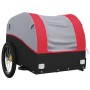 Schwarz-roter Fahrradanhänger aus Eisen, 45 kg von , Fahrradanhänger - Ref: Foro24-94132, Preis: 79,64 €, Rabatt: %
