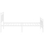 Metallbettgestell mit Kopf- und Fußteil weiß 107x203 cm von , Betten und Lattenroste - Ref: Foro24-373754, Preis: 79,09 €, Ra...