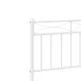 Metallbettgestell mit Kopf- und Fußteil weiß 80x200 cm von , Betten und Lattenroste - Ref: Foro24-373749, Preis: 67,24 €, Rab...