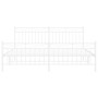 Metallbettgestell mit Kopf- und Fußteil weiß 183x213 cm von , Betten und Lattenroste - Ref: Foro24-373763, Preis: 123,80 €, R...