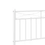 Metal bed frame with headboard and footboard white 183x213 cm by , Beds and slatted bases - Ref: Foro24-373763, Price: 121,93...