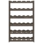 Wine rack for 30 bottles solid gray pine wood by , Wine racks - Ref: Foro24-373380, Price: 37,06 €, Discount: %