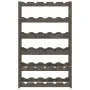 Wine rack for 30 bottles solid gray pine wood by , Wine racks - Ref: Foro24-373380, Price: 37,86 €, Discount: %