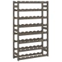 Wine rack for 56 bottles solid gray pine wood by , Wine racks - Ref: Foro24-373382, Price: 51,41 €, Discount: %