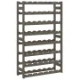 Wine rack for 56 bottles solid gray pine wood by , Wine racks - Ref: Foro24-373382, Price: 54,90 €, Discount: %