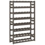 Wine rack for 56 bottles solid gray pine wood by , Wine racks - Ref: Foro24-373382, Price: 51,41 €, Discount: %