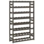 Wine rack for 56 bottles solid gray pine wood by , Wine racks - Ref: Foro24-373382, Price: 54,90 €, Discount: %
