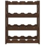 Wine rack for 16 bottles solid brown pine wood by , Wine racks - Ref: Foro24-373389, Price: 26,08 €, Discount: %