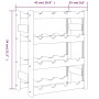 Wine rack for 16 bottles solid brown pine wood by , Wine racks - Ref: Foro24-373389, Price: 26,08 €, Discount: %