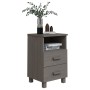 HAMAR bedside table solid pine wood light gray 40x35x62 cm by vidaXL, Nightstands - Ref: Foro24-340415, Price: 72,41 €, Disco...