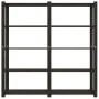 Estantería de 5 niveles madera maciza pino negro 170x38x170 cm de , Estanterías industriales - Ref: Foro24-373406, Precio: 98...