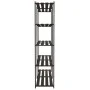 Estantería de 5 niveles madera maciza pino negro 170x38x170 cm de , Estanterías industriales - Ref: Foro24-373406, Precio: 98...