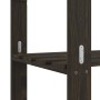 5-stufiges Regal aus massivem schwarzem Kiefernholz, 170 x 38 x 170 cm von , Industrieregale - Ref: Foro24-373406, Preis: 99,...