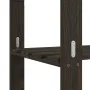 Estantería de 5 niveles madera maciza pino negro 170x38x170 cm de , Estanterías industriales - Ref: Foro24-373406, Precio: 98...