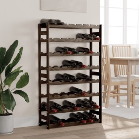 Wine rack for 56 bottles solid black pine wood by , Wine racks - Ref: Foro24-373404, Price: 56,36 €, Discount: %