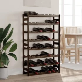 Wine rack for 56 bottles solid black pine wood by , Wine racks - Ref: Foro24-373404, Price: 60,39 €, Discount: %
