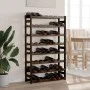 Wine rack for 56 bottles solid black pine wood by , Wine racks - Ref: Foro24-373404, Price: 60,39 €, Discount: %