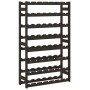 Wine rack for 56 bottles solid black pine wood by , Wine racks - Ref: Foro24-373404, Price: 56,36 €, Discount: %