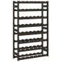 Wine rack for 56 bottles solid black pine wood by , Wine racks - Ref: Foro24-373404, Price: 60,39 €, Discount: %