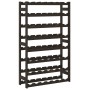 Wine rack for 56 bottles solid black pine wood by , Wine racks - Ref: Foro24-373404, Price: 56,36 €, Discount: %