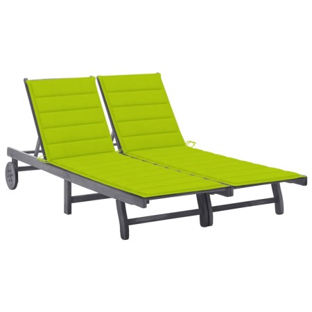 Gartenliege für 2 Personen und Kissen massives Akazienholz von , Liegen - Ref: Foro24-3061400, Preis: 382,43 €, Rabatt: %
