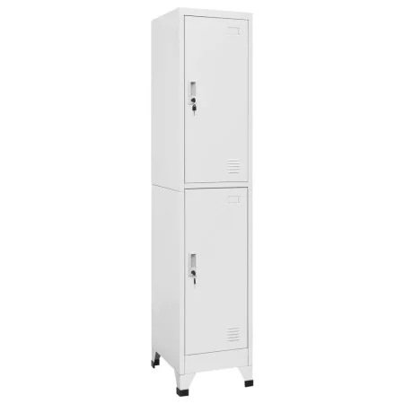 Locker cabinet with 2 compartments 38x45x180 cm by vidaXL, Lockers and storage cabinets - Ref: Foro24-244473, Price: 168,59 €...