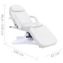 Weiße Massageliege 180x62x(86,5-118) cm von , Massageliegen - Ref: Foro24-110261, Preis: 641,41 €, Rabatt: %