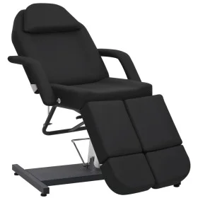 Sillón de salón de belleza cuero sintético negro 180x62x78 cm de , Sillones de masaje - Ref: Foro24-110268, Precio: 491,67 €,...