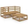 Gartenmöbel 3 Stk. und Kissen honigbraunes Kiefernholz von , Gartensets - Ref: Foro24-3075252, Preis: 200,24 €, Rabatt: %