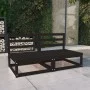 2-Sitzer-Gartensofa aus massivem Kiefernholz schwarz von , Outdoor-Sofas - Ref: Foro24-3075233, Preis: 129,02 €, Rabatt: %