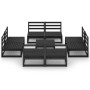 9-teiliges Gartenmöbel-Set schwarzes Holz Kiefernholz von , Gartensets - Ref: Foro24-3075278, Preis: 599,57 €, Rabatt: %