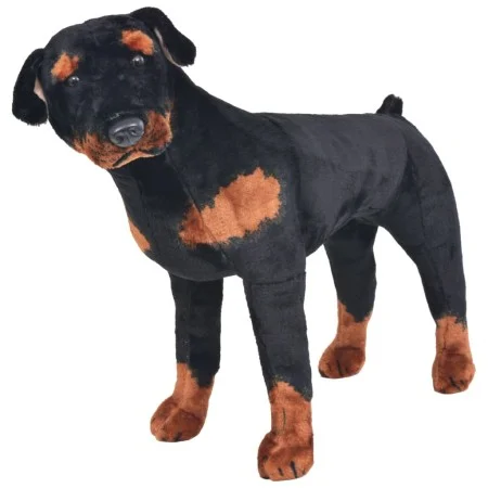XXL black and brown standing plush rottweiler dog by vidaXL, Stuffed animals - Ref: Foro24-91330, Price: 109,42 €, Discount: %