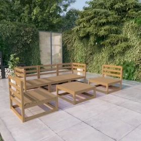 Gartenmöbel 6 Stück honigbraunes massives Kiefernholz von , Gartensets - Ref: Foro24-3075397, Preis: 411,18 €, Rabatt: %